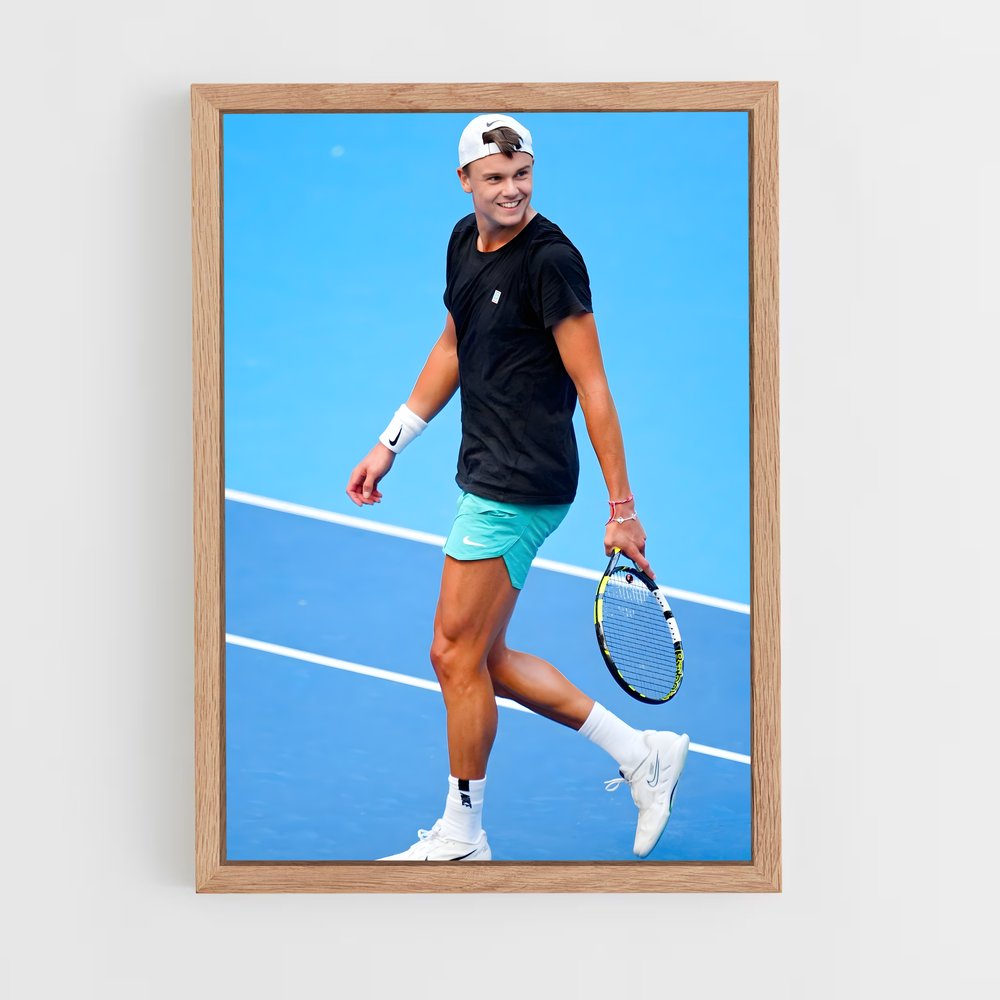 Poster Holger rune verts – affiche Tennis (vue 4)